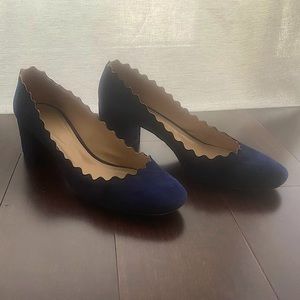 Chloé Block Scalloped Heels